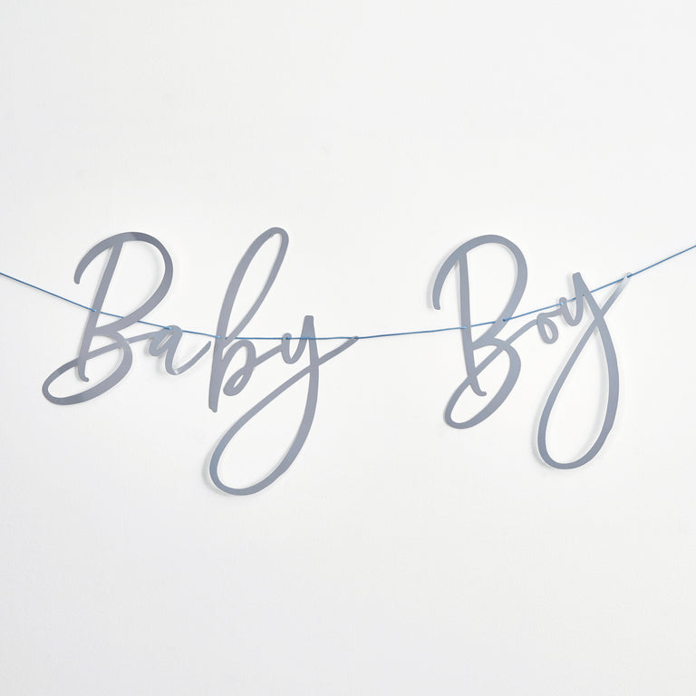 Blue Baby Boy Banner