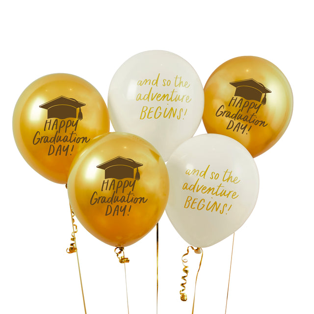 Graduation Latex Balloons - Set of 5
