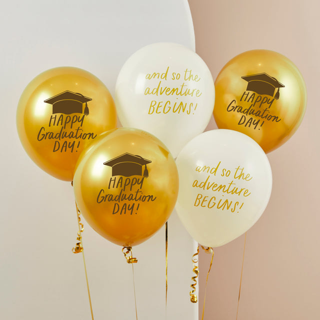 Graduation Latex Balloons - Set of 5