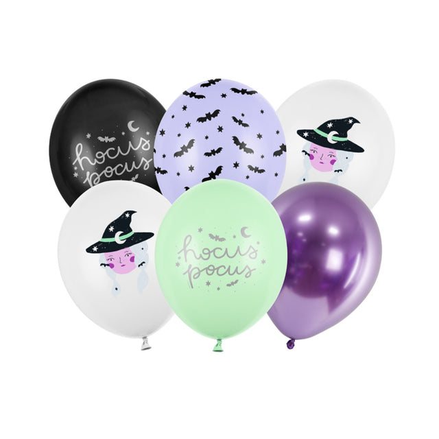 Hocus Pocus Witch Balloons - Set of 6