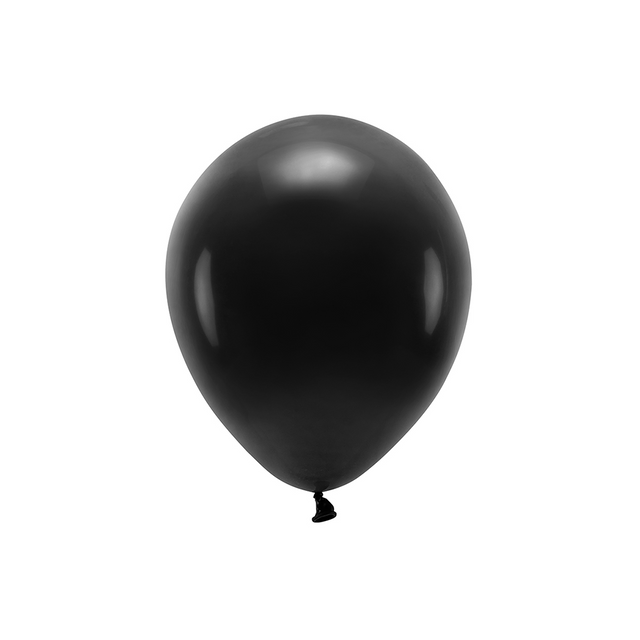Pastel Black Eco Latex Balloons - Set of 5