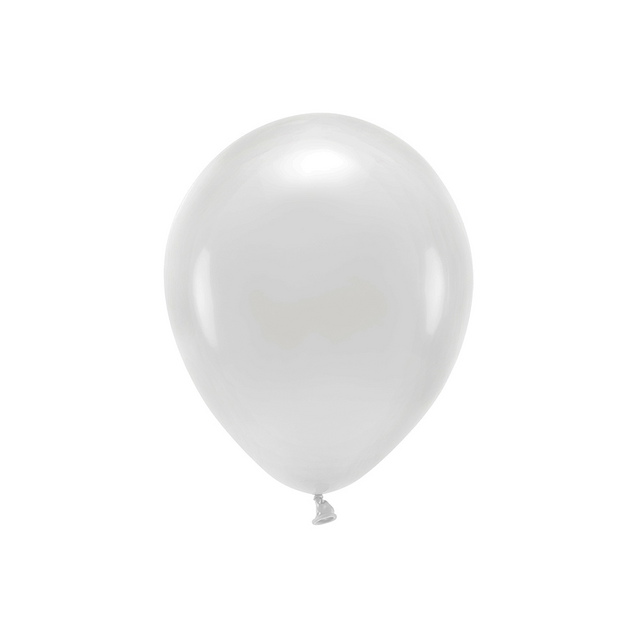 Pastel White Eco Latex Balloons - Set of 5