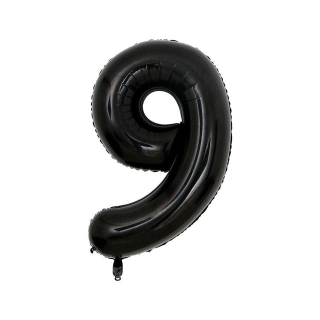 Extra Large Black Foil Balloon Number 9
