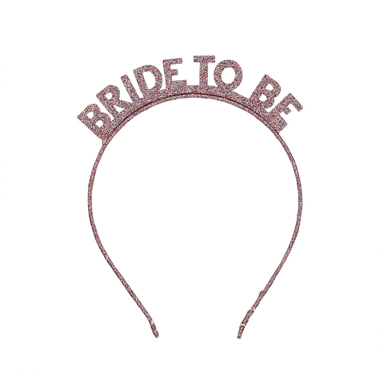 Rose Gold 'Bride To Be' Glitter Headband