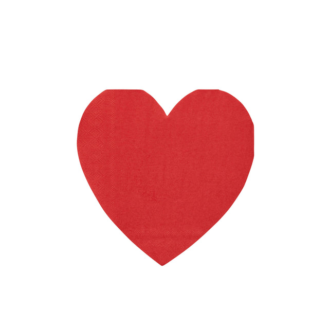 Red Heart Paper Napkins