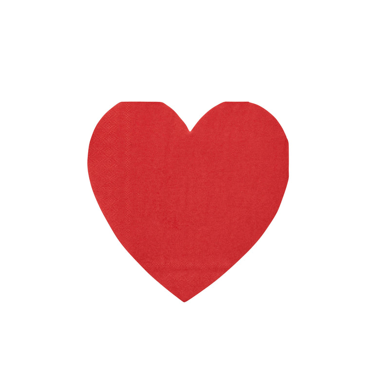 Red Heart Paper Napkins