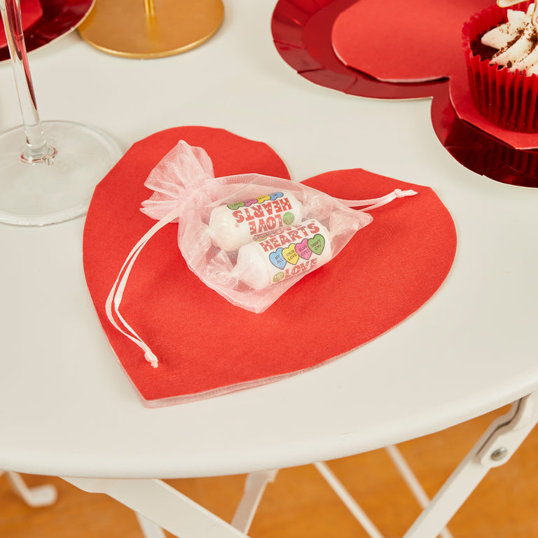 Red Heart Paper Napkins