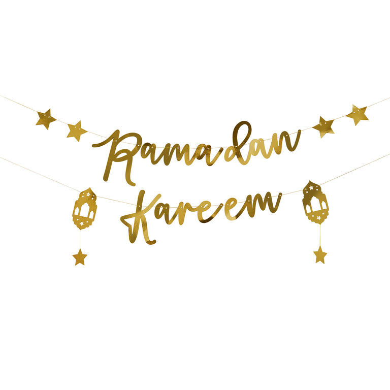 Gold 'Ramadan Kareem' Banner