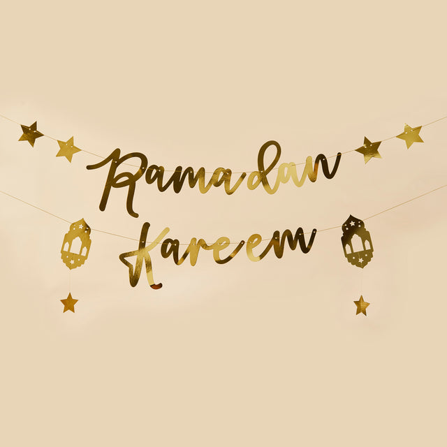 Gold 'Ramadan Kareem' Banner