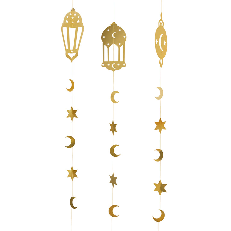 Gold Ramadan Hanging Decoration