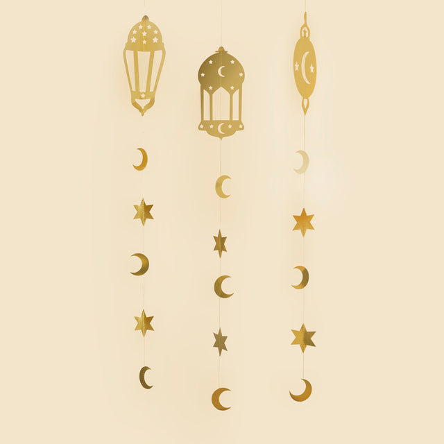 Gold Ramadan Hanging Decoration