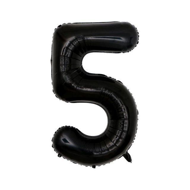 Extra Large Black Foil Balloon Number 5