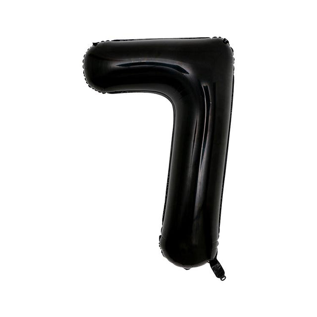 Extra Large Black Foil Balloon Number 7
