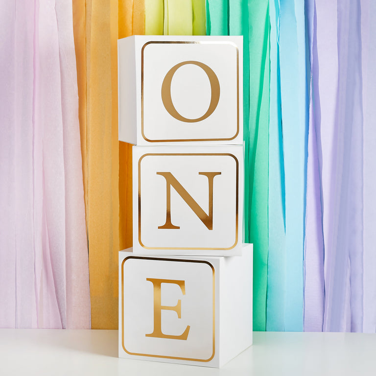 Large Gold One Blocks - Fancy Parties