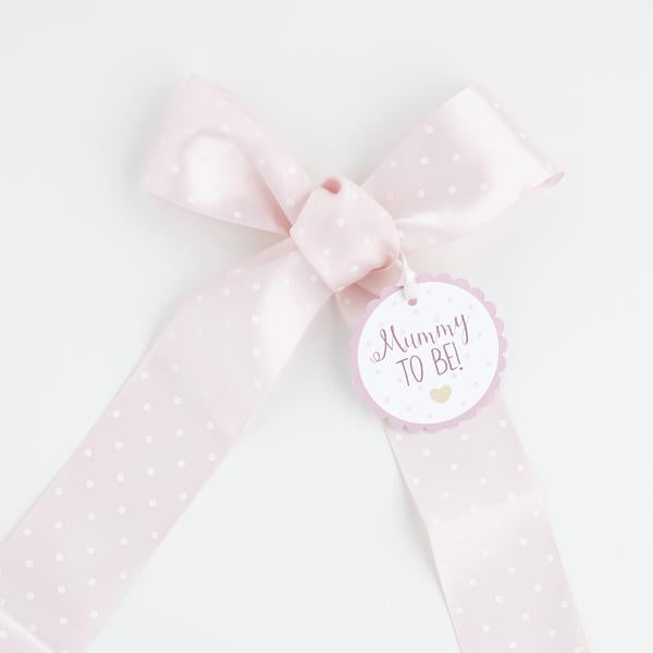 Pastel Pink Mummy To Be Sash - Set of 1