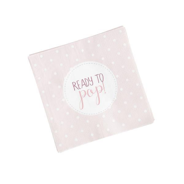 Pink Standard Ready to Pop Napkins - Set of 20