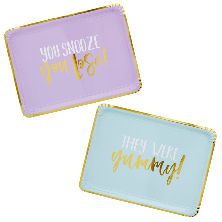 Pastel Pun Paper Trays