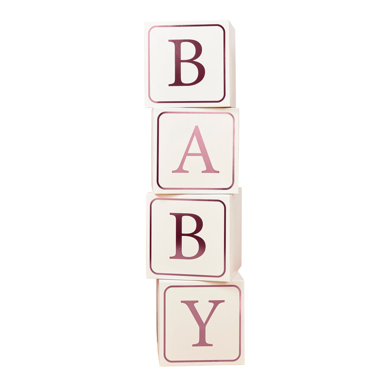 Large Pink Baby Blocks
