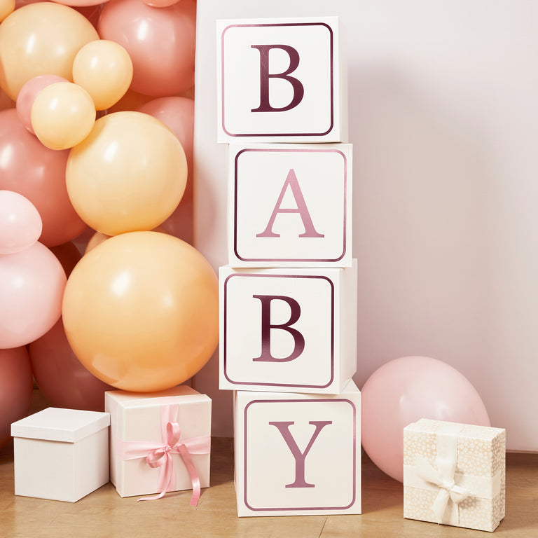Large Pink Baby Blocks