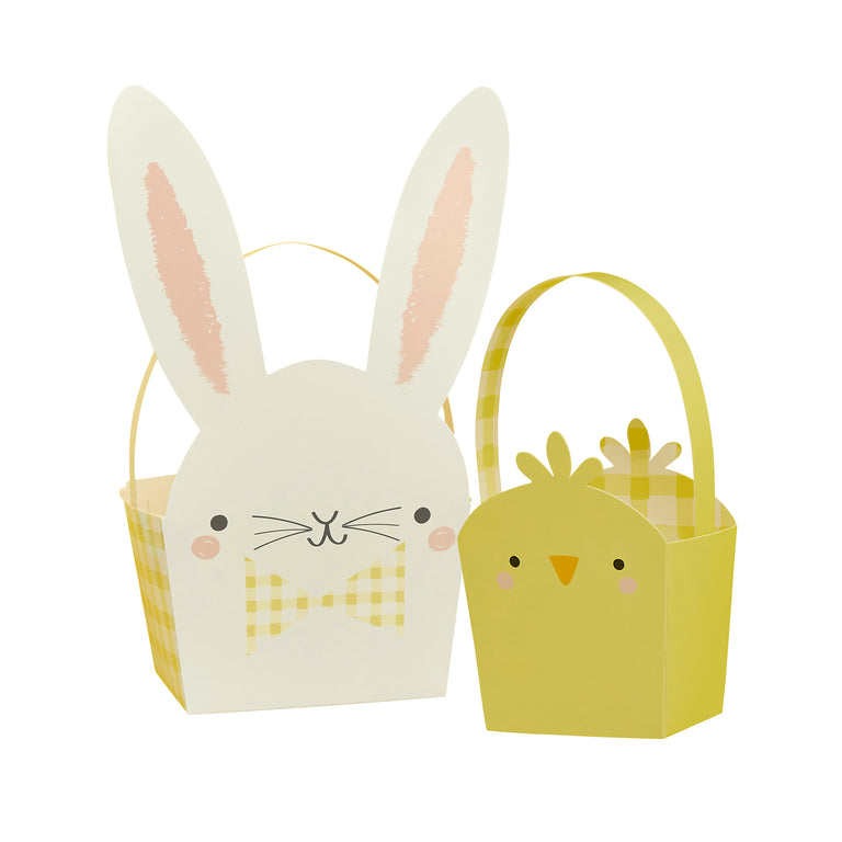 Bunny & Chick Card Baskets - Set of 5