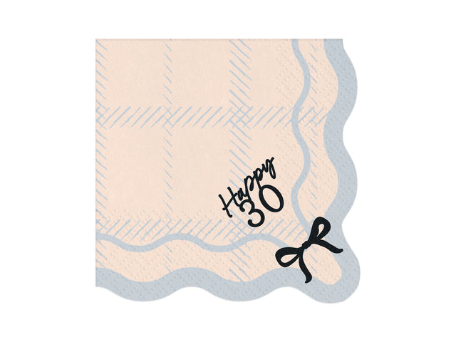 Bows Happy 30 Paper Napkins