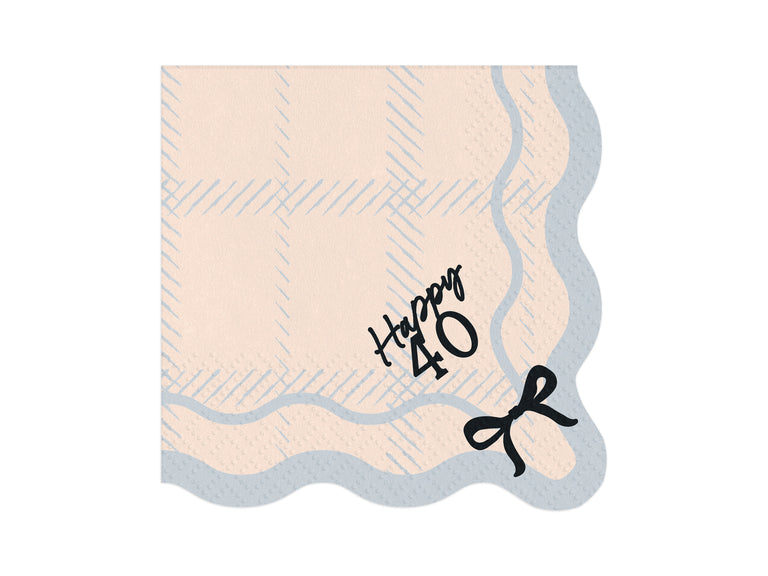 Bows Happy 40 Paper Napkins