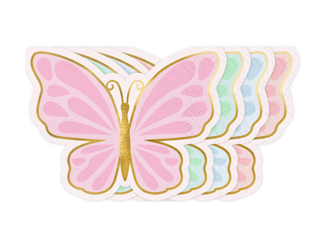 Pastel Butterfly Paper Napkins