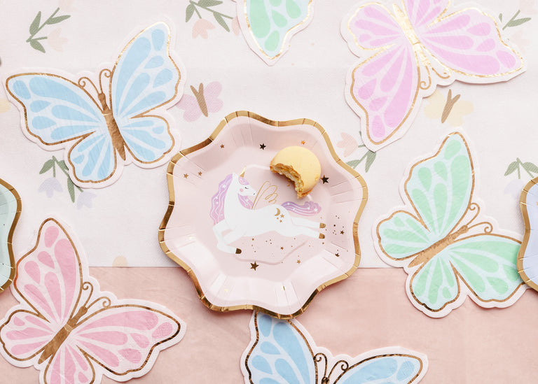 Pastel Butterfly Paper Napkins