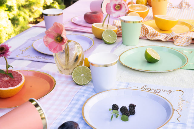 Bright Pastel Paper Plates