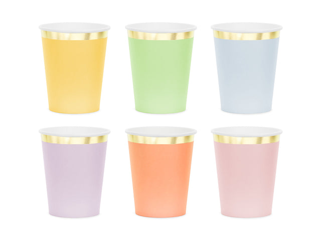 Bright Pastel Paper Cups