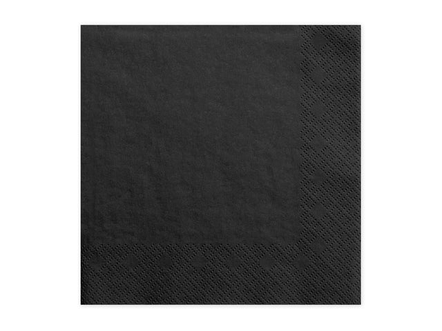 Black Paper Napkins