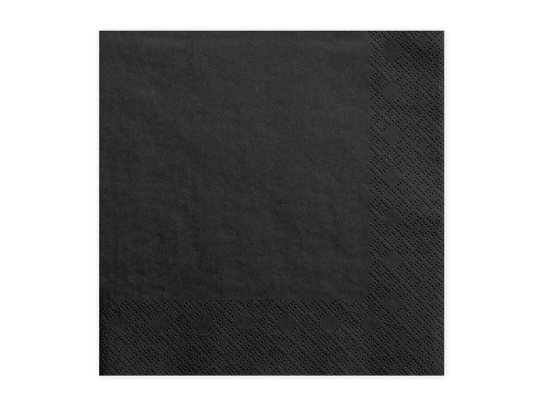 Black Paper Napkins