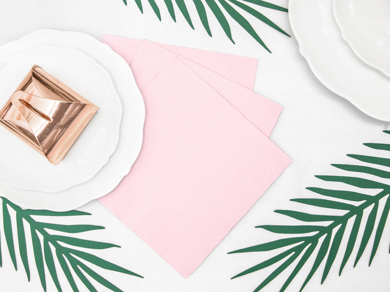 Light Pink Paper Napkins