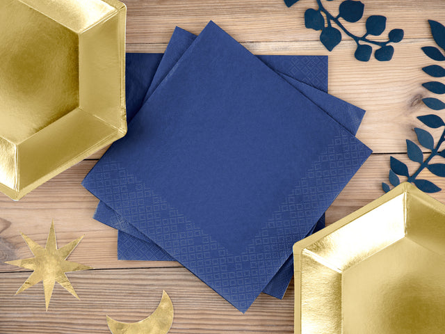 Dark Blue Paper Napkins