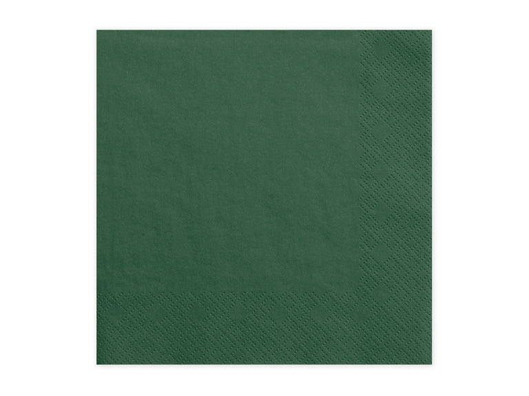 Dark Green Paper Napkins