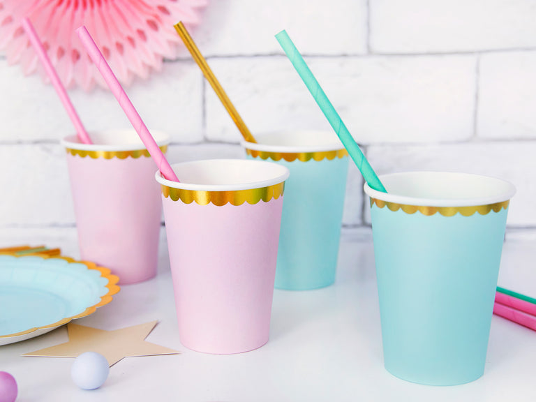 Pastel Pink Paper Cups