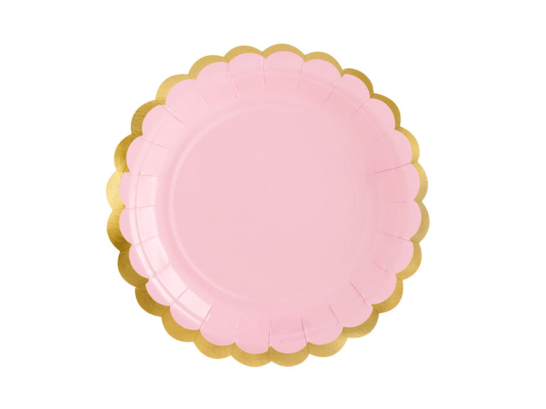 Pastel Pink Paper Plates