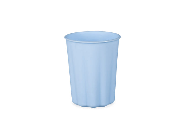 Light Blue Scalloped Plastic Cups