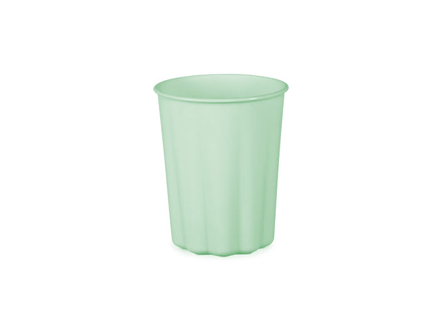 Sage Scalloped Plastic Cups