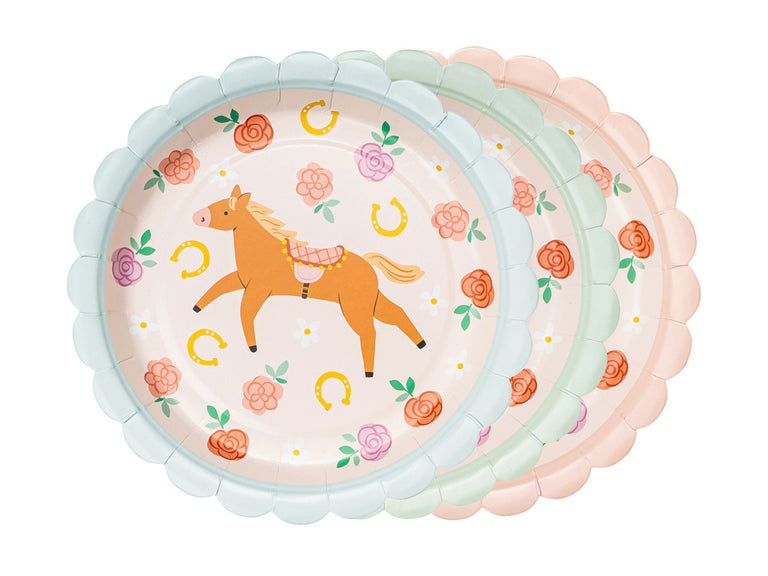 Pastel Ponies Paper Plates