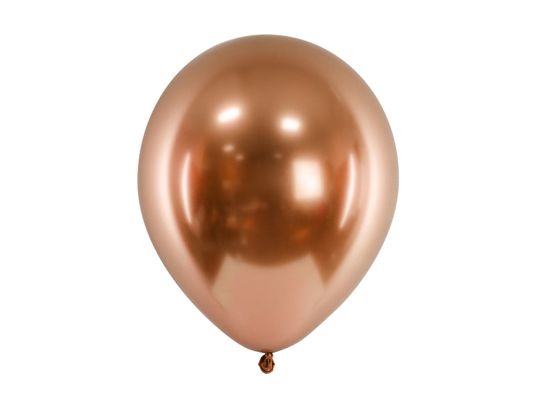 Glossy Copper Latex Balloons