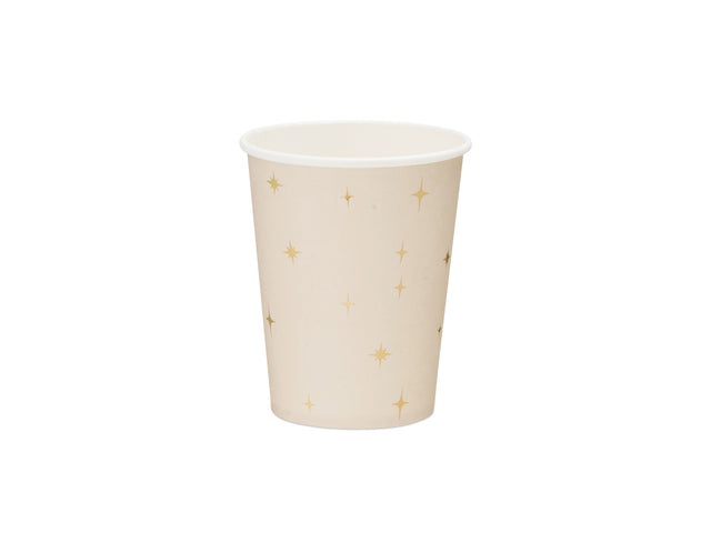 Beige Star Paper Cups