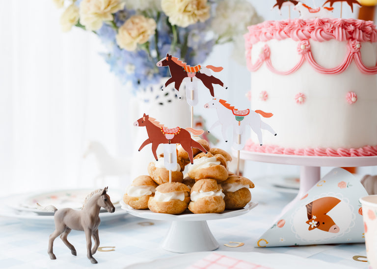 Pastel Ponies Food Toppers