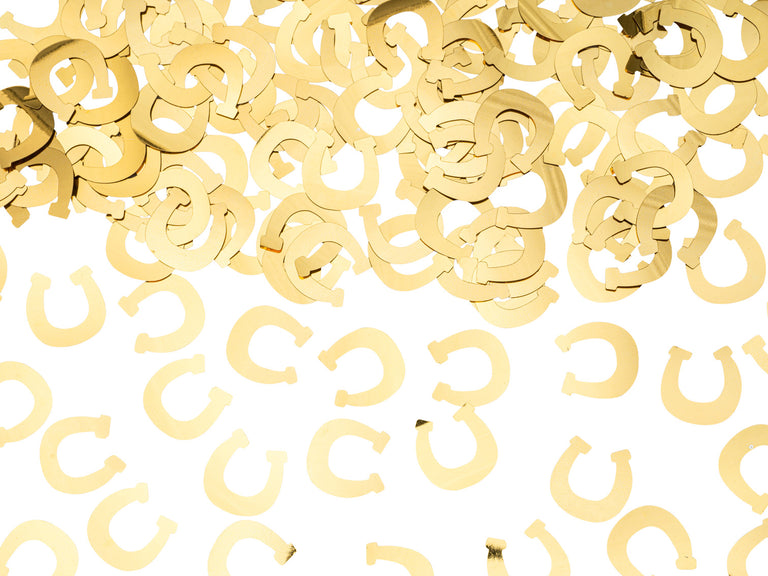 Gold Horseshoes Confetti