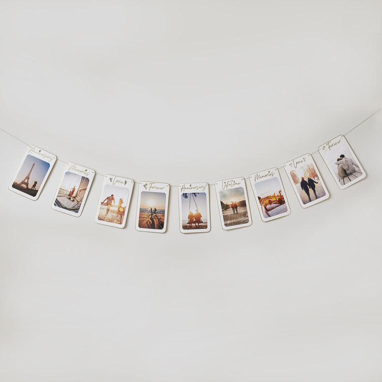 Customisable Anniversary Photo Banner