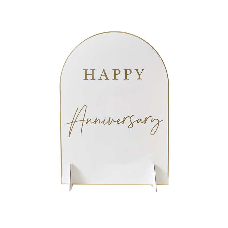 Customisable Happy Anniversary Table Sign