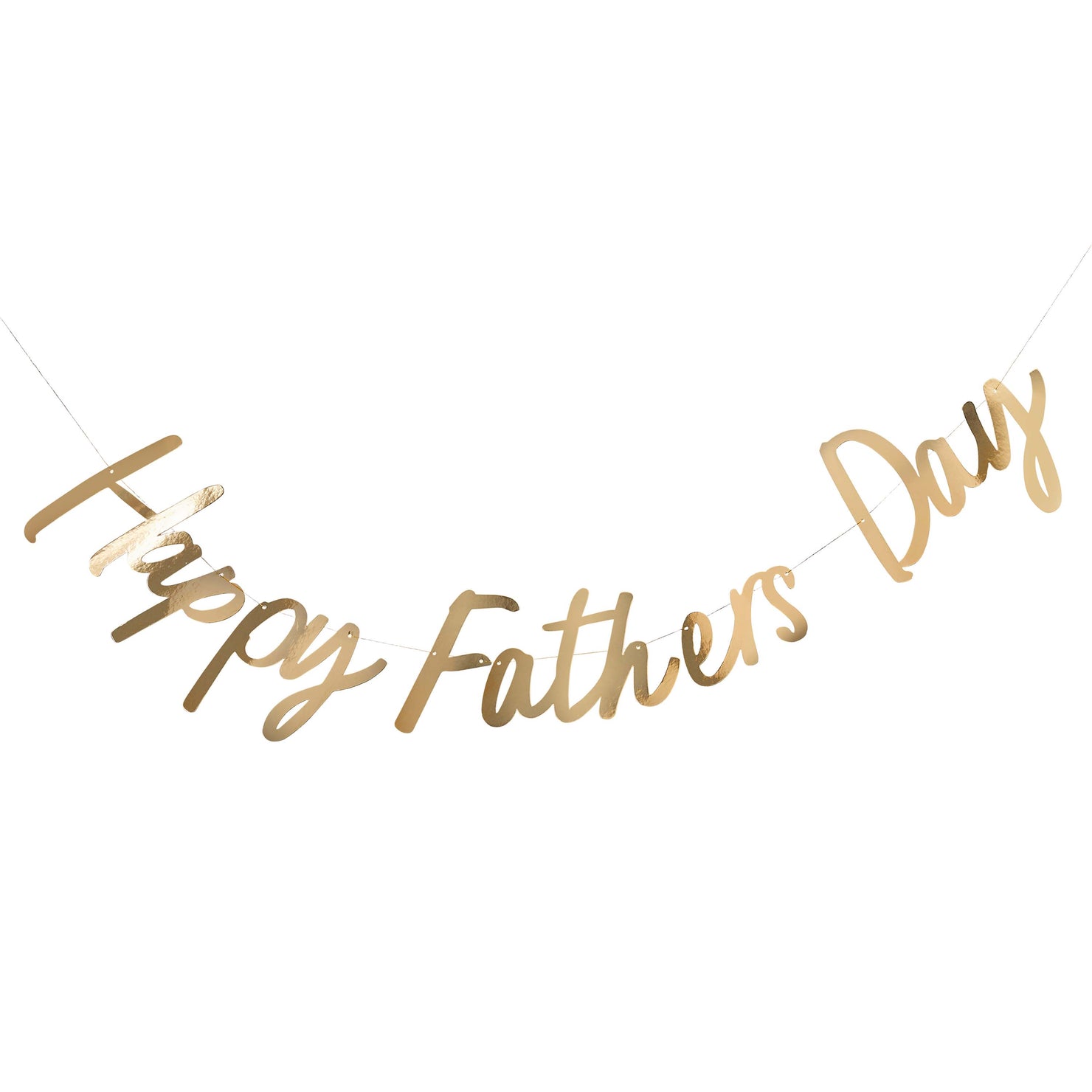 Gold Happy Father's Day Banner | Party Supplies | Fancy Parties