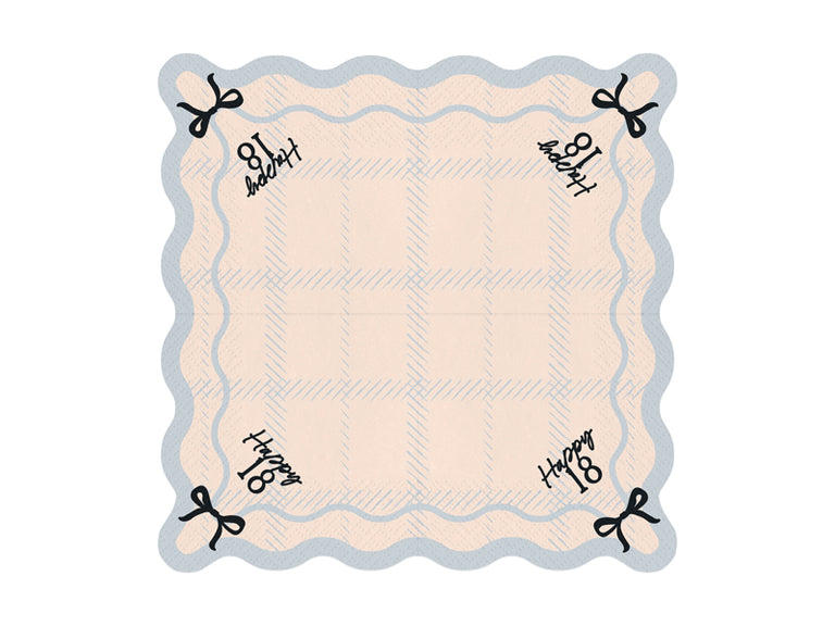Bows Happy 18 Paper Napkins