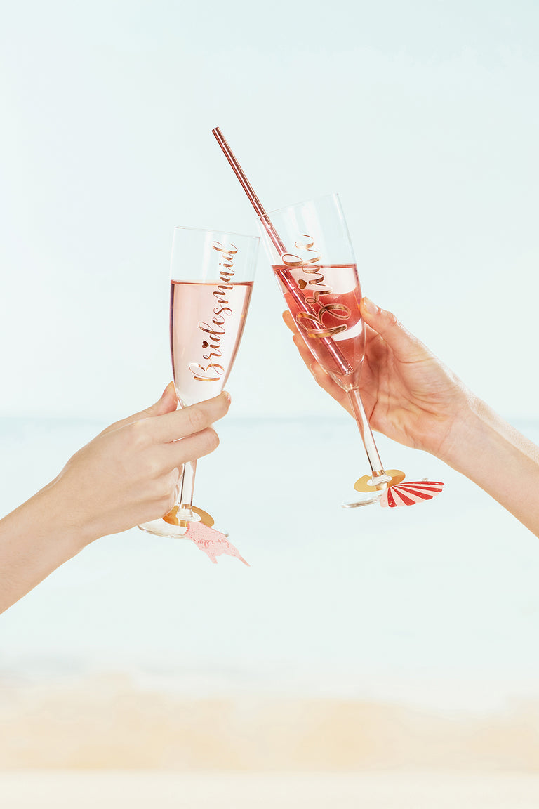 Swimsuit and Seashell Drinks Tags