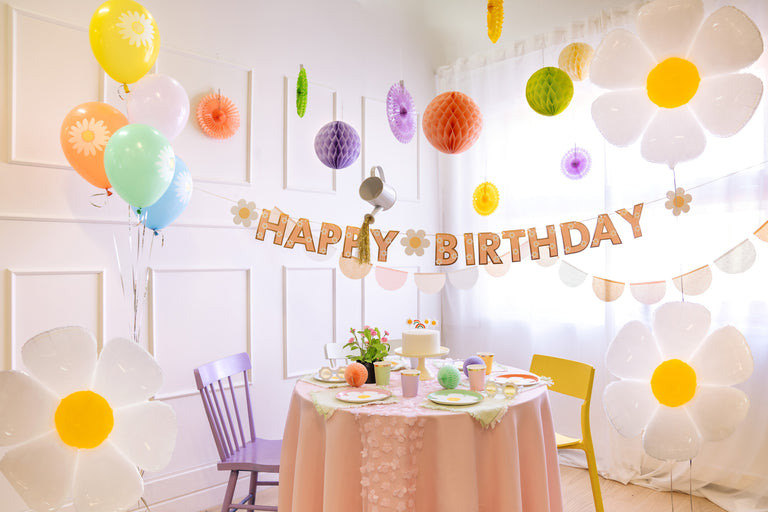 Daisy Happy Birthday Banner